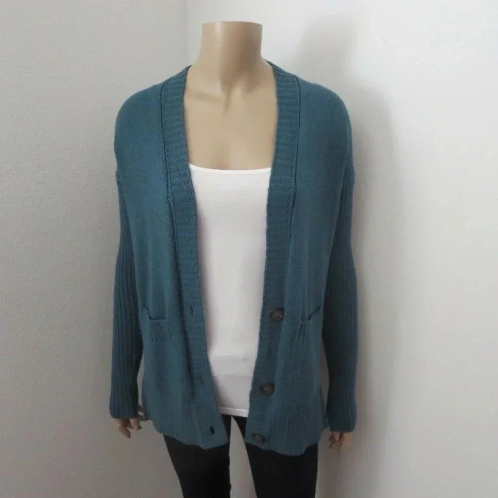 NWT Hollister Knit Cardigan Size XS Sweater Green